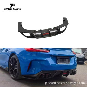 Carbon Fiber Rear Diffuser Bumper Spoiler for BMW Z4 2019-2024